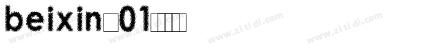 beixing 01字体转换